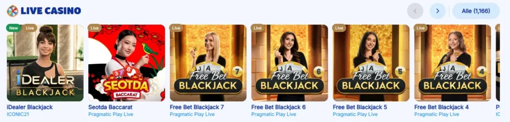 Live Casino bei MrBet